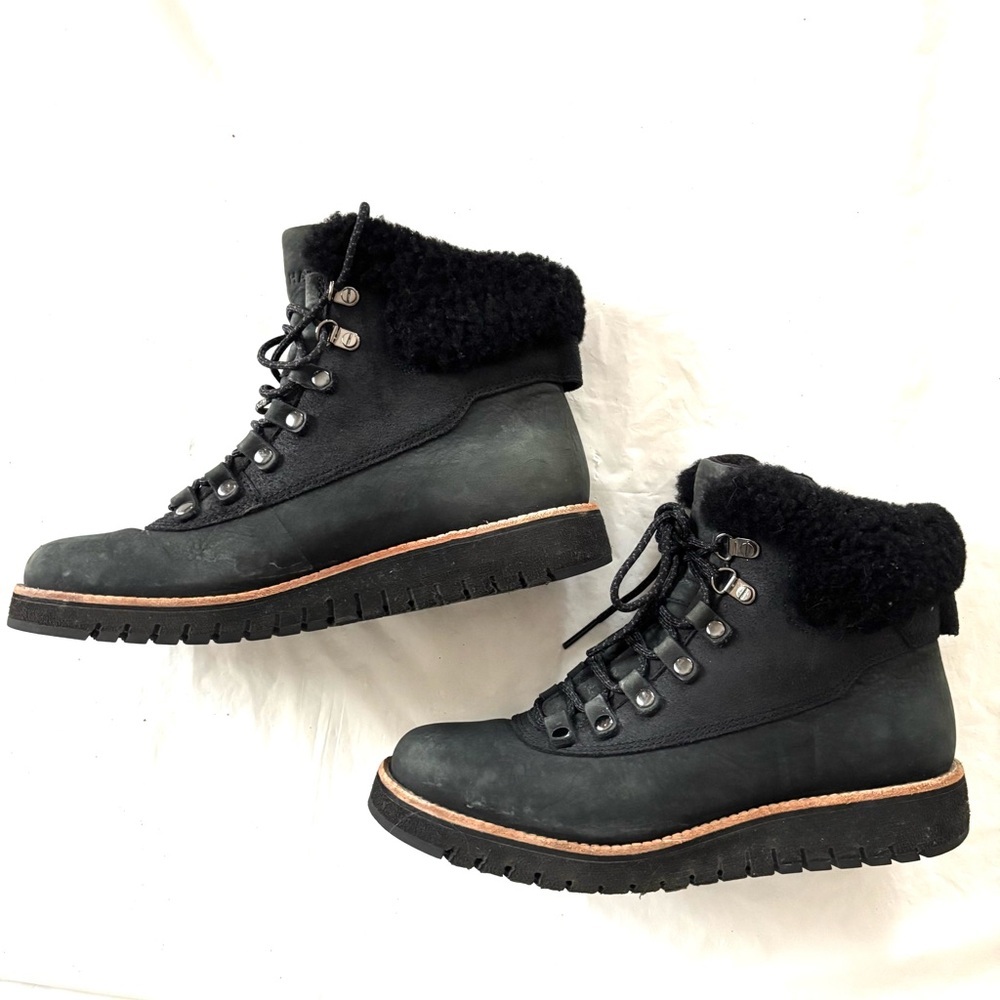 Cole Haan ZEROGRAND Explore Waterproof Hiking Boots Black SZ 6 B Worn 1X - Picture 6 of 15